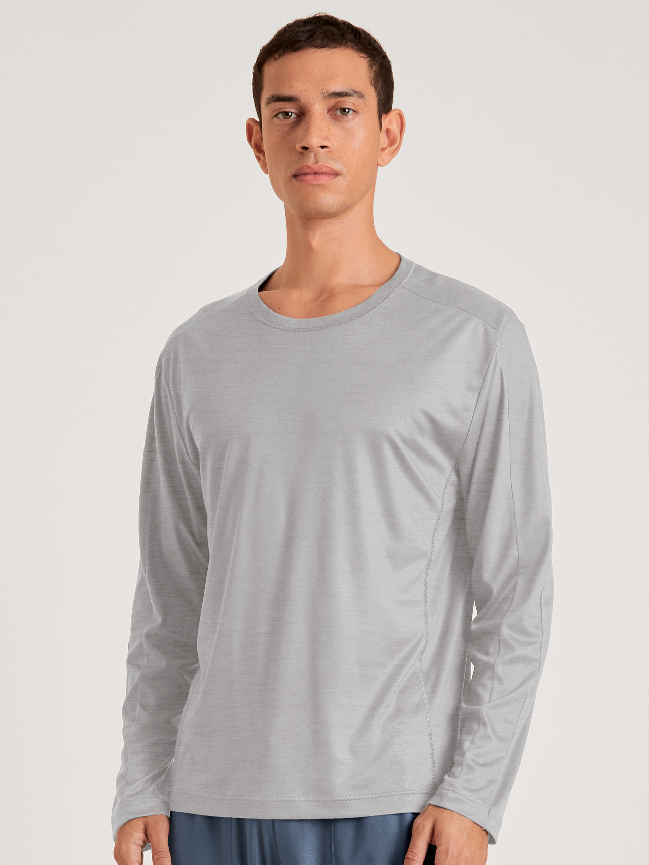 CALIDA DSW Cooling Shirt long-sleeve for Men, M, Grey