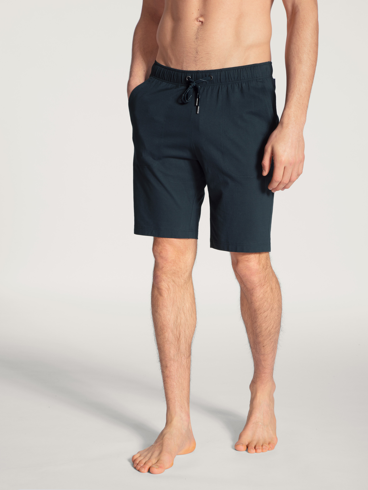 CALIDA Remix Basic Sleep Bermudas for Men, L, Blue