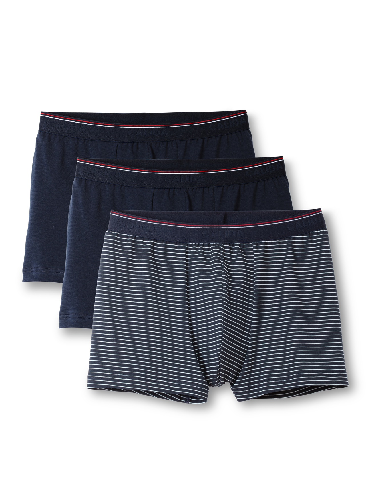 CALIDA Natural Benefit Boxer Briefs, 3-Pack for Men, XXL, Blue