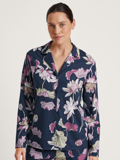 CALIDA Favourites Glow Long-sleeved shirt, button-through