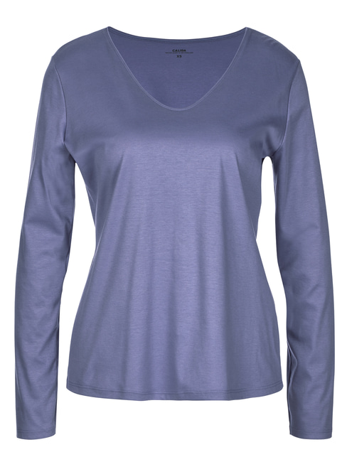 CALIDA Favourites Lavender Langarm-Shirt, V-Neck