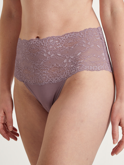 CALIDA Sensual Secrets Slip taille haute avec bordures en dentelle