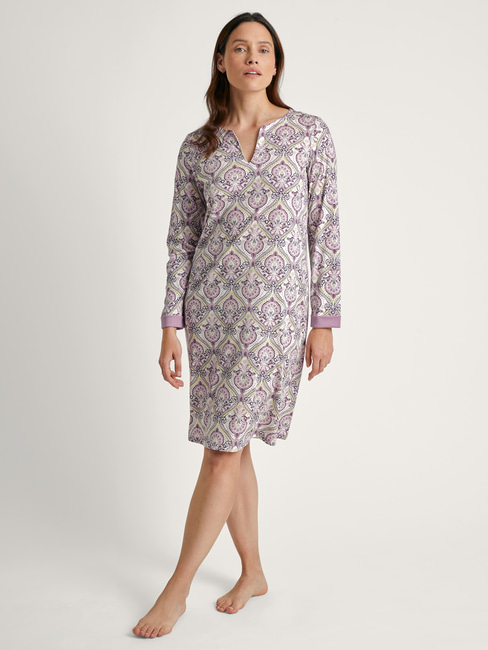 CALIDA Orient Dreams Long-sleeved nightdress, length 100 cm