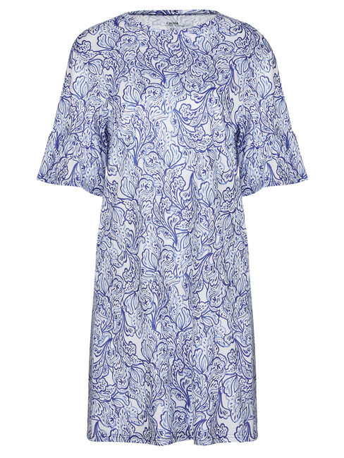 CALIDA Favourites Paisley Short sleeve nightdress, length 90cm