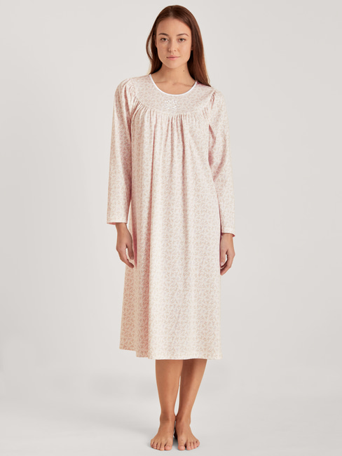 CALIDA Soft Cotton Langarm-Nachthemd, Länge 110 cm