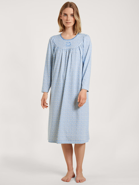 CALIDA Soft Cotton Langarm-Nachthemd, Länge 110 cm