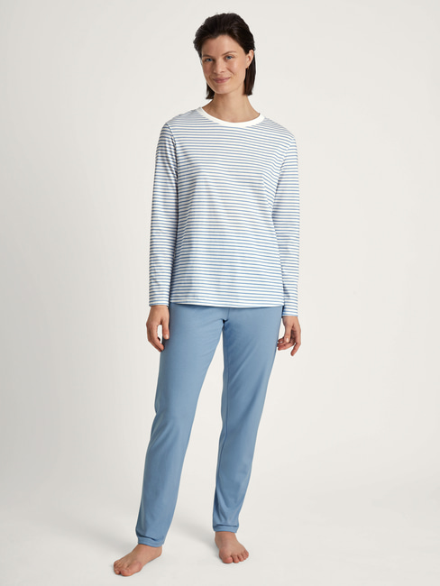 CALIDA Cotton Stripes Pyjama, lang