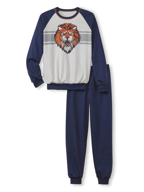 CALIDA Kids Lion Pyjama avec bords élastiques