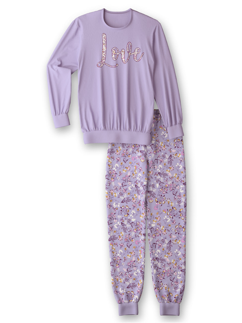 CALIDA Kids Botanic Mädchen Bündchen-Pyjama