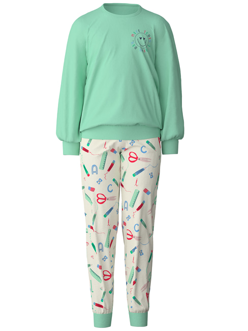 CALIDA Kids ABC Pyjama avec bords élastiques