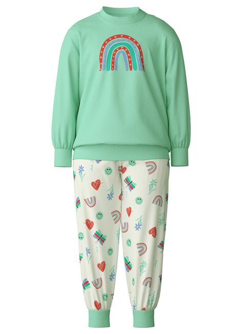 CALIDA Toddlers Doodle Pyjama avec bords élastiques