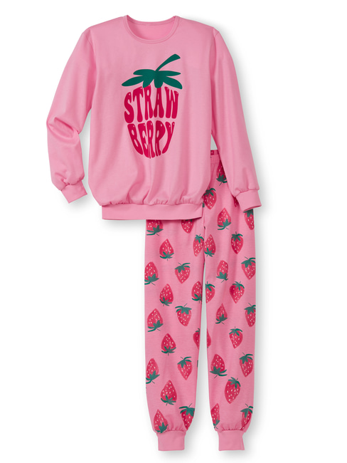 CALIDA Kids Strawberry Pyjama avec bords élastiques