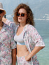 CALIDA Amalfi Journey T-Shirt à manches courtes, boutonné de bout en bout